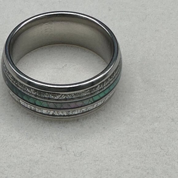 Color Changing Stainless Steel Unisex Ring Wedding Band Fashion Jewelry - Picture 12 of 14